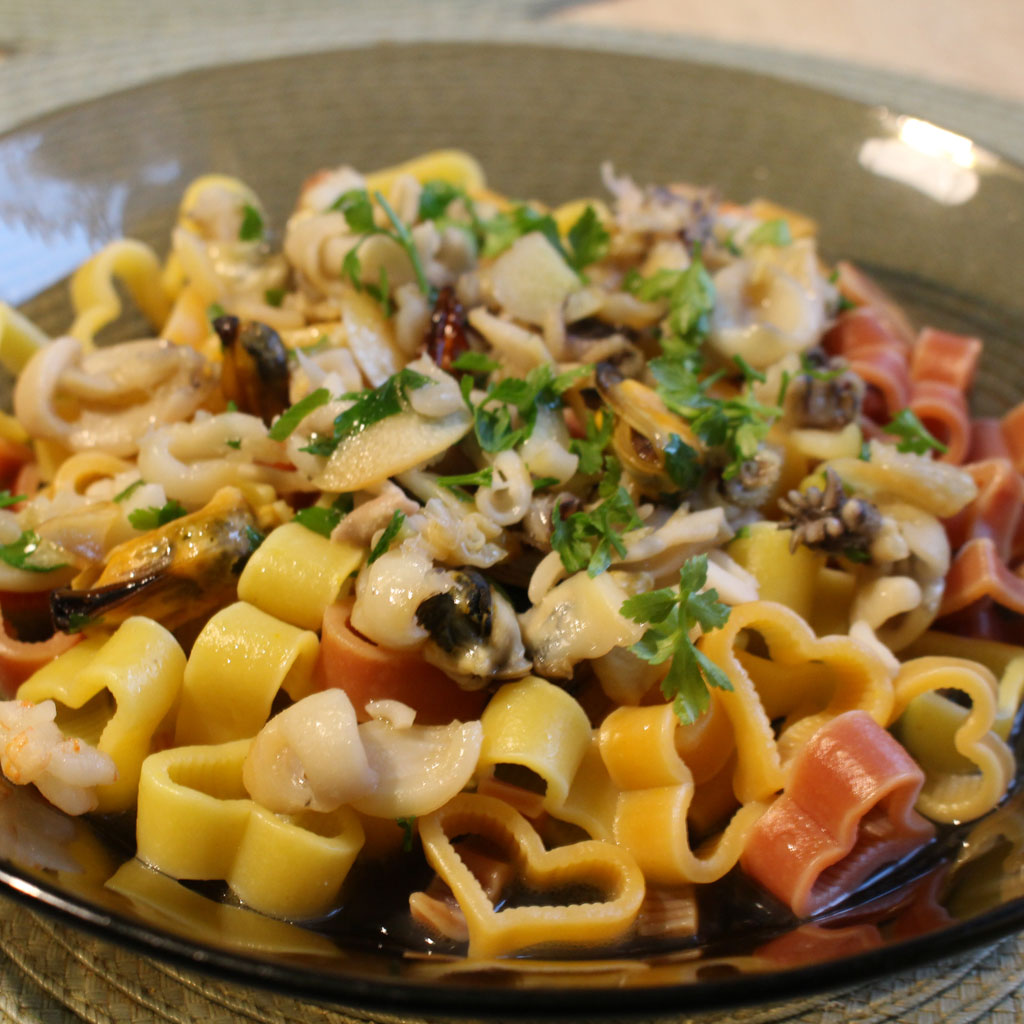  Pasta with seafood